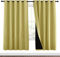 Nicetown Paler Yellow Full Shade Curtain Panels, Pair of Energy Smart & Noise Blocking Out Blackout Drapes for Dining Room Window, Thermal…