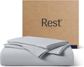 Rest ® Evercool®+ Starter Sheet Set, Twin, Light Gray, Breathable Bed Sheets for Hot Sleeper and Night Sweats, with Pillowcases, Ionic+ Sel…