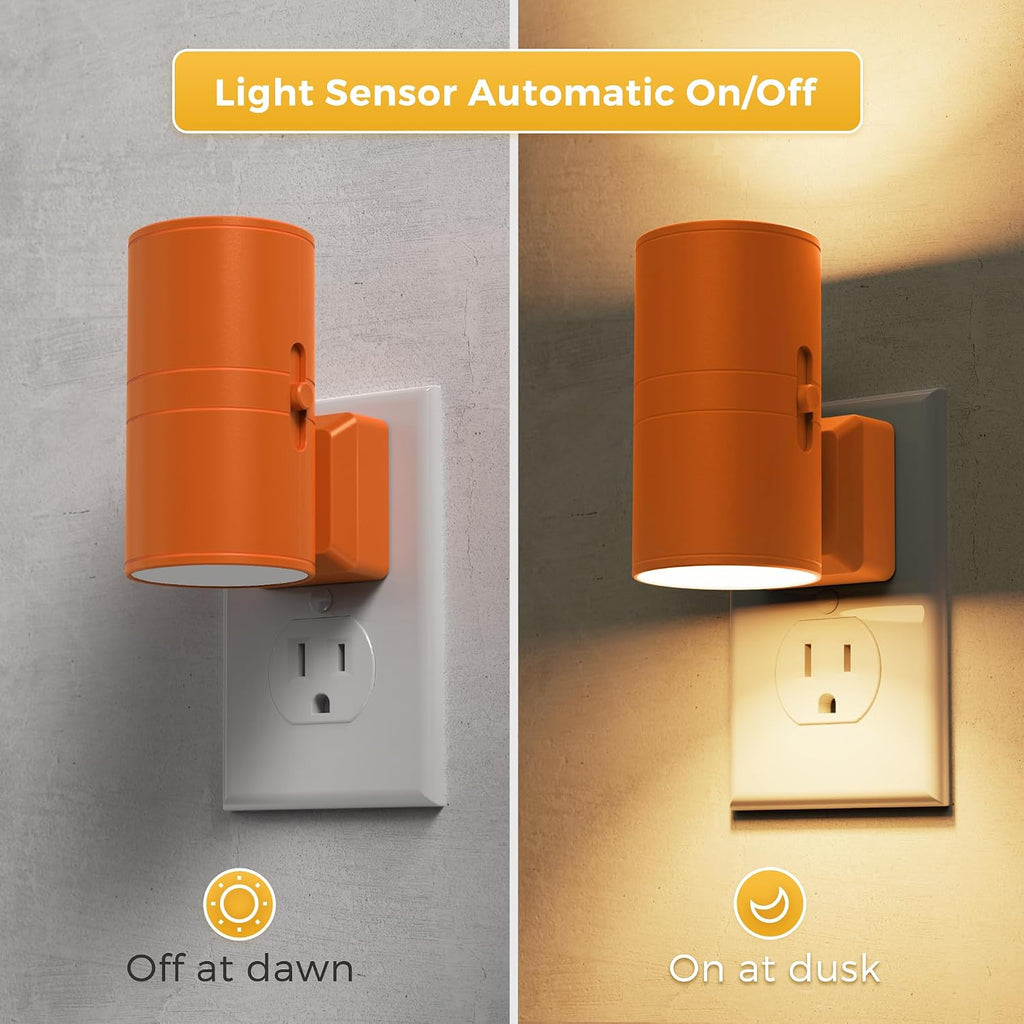 L LOHAS LED Night Light, Modern Night Lights Plug into Wall, 2 Pack Dusk to Dawn Sensor Nightlights, 3000K 0-100LM Adjustable Brightness…