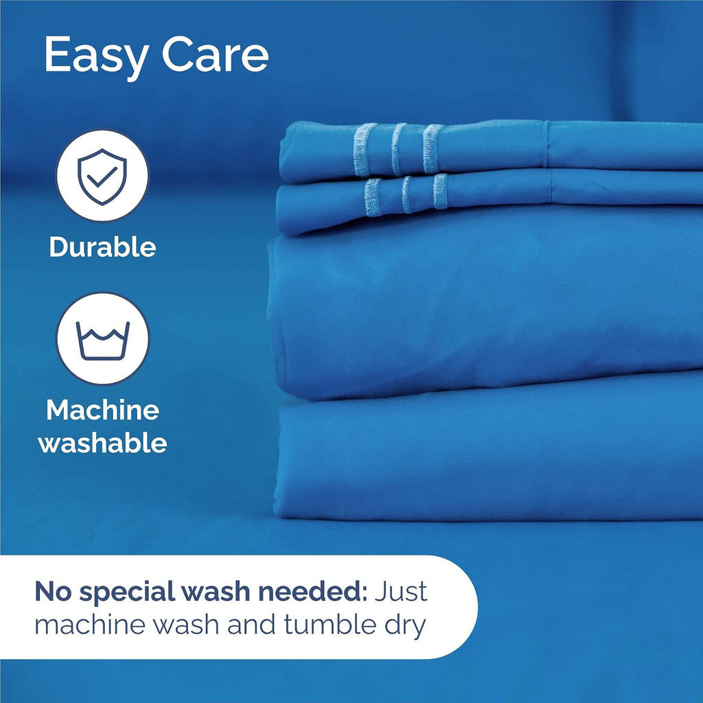 King Size 4 Piece Sheet Set - Comfy Breathable & Cooling Sheets - Hotel Luxury Bed Sheets for Women and Men - Deep Pockets, Easy-Fit…