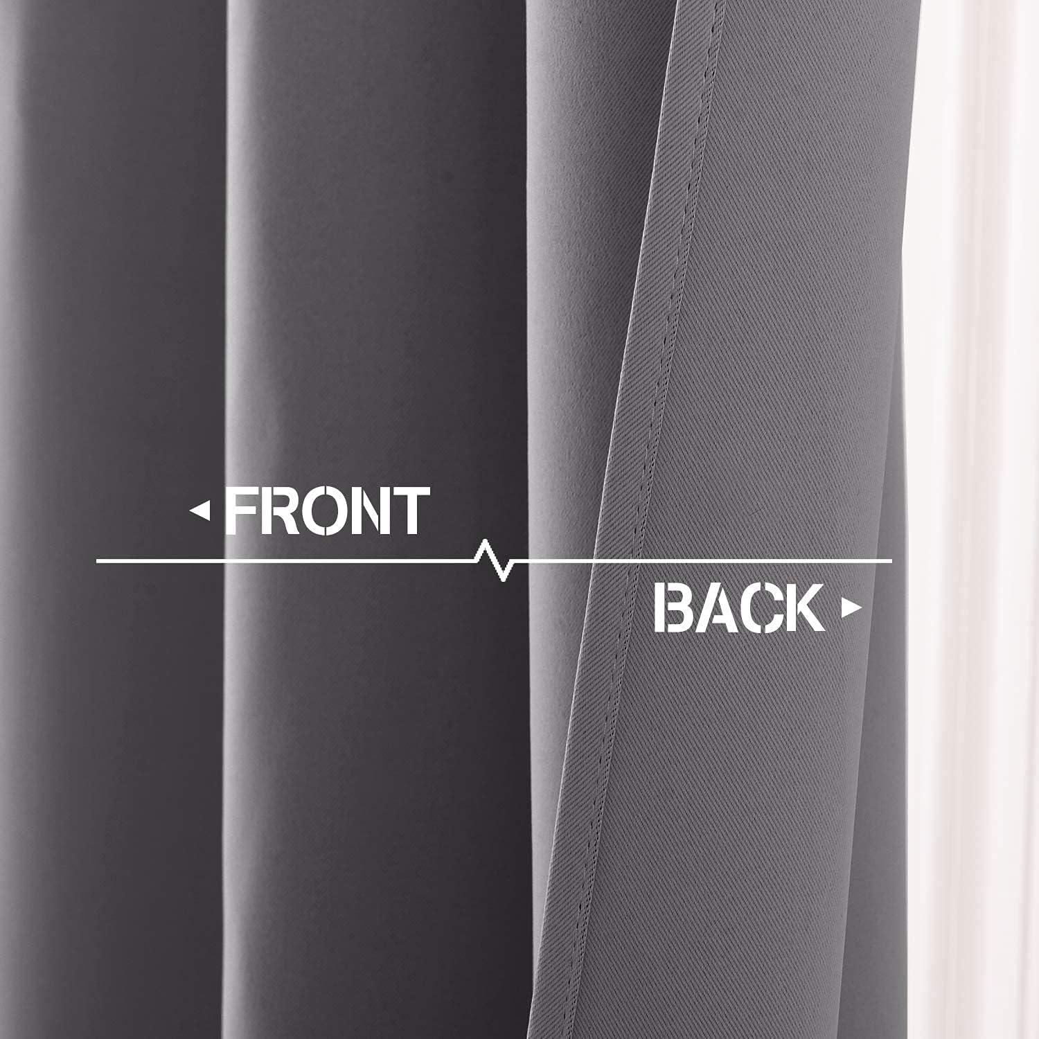 NICETOWN Kitchen Curtains Blackout Drapes - Thermal Insulated Blackout Grommet Curtains Drapes Window Treatment Home Decor for…