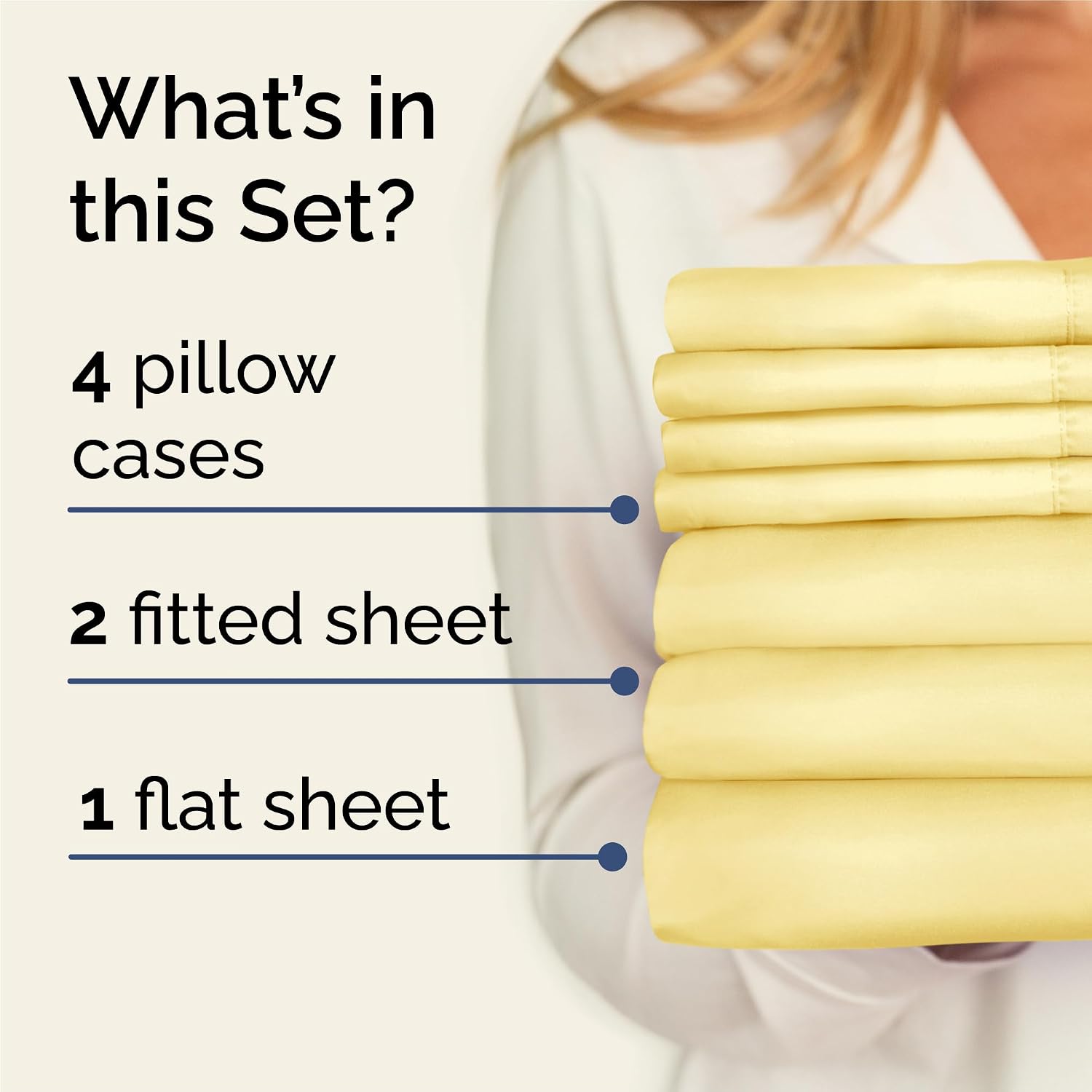 Split King 7 Piece Sheet Set - Comfy, Breathable & Cooling - Soft Hotel Luxury Bedding for Women, Men, Kids, Teens and Children - 1 Flat…