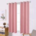 Lemomo Pink Thermal Blackout Curtains/38 x 54 Inch/Set of 2 Panels Room Darkening Curtains for Bedroom 54 Inch Pink