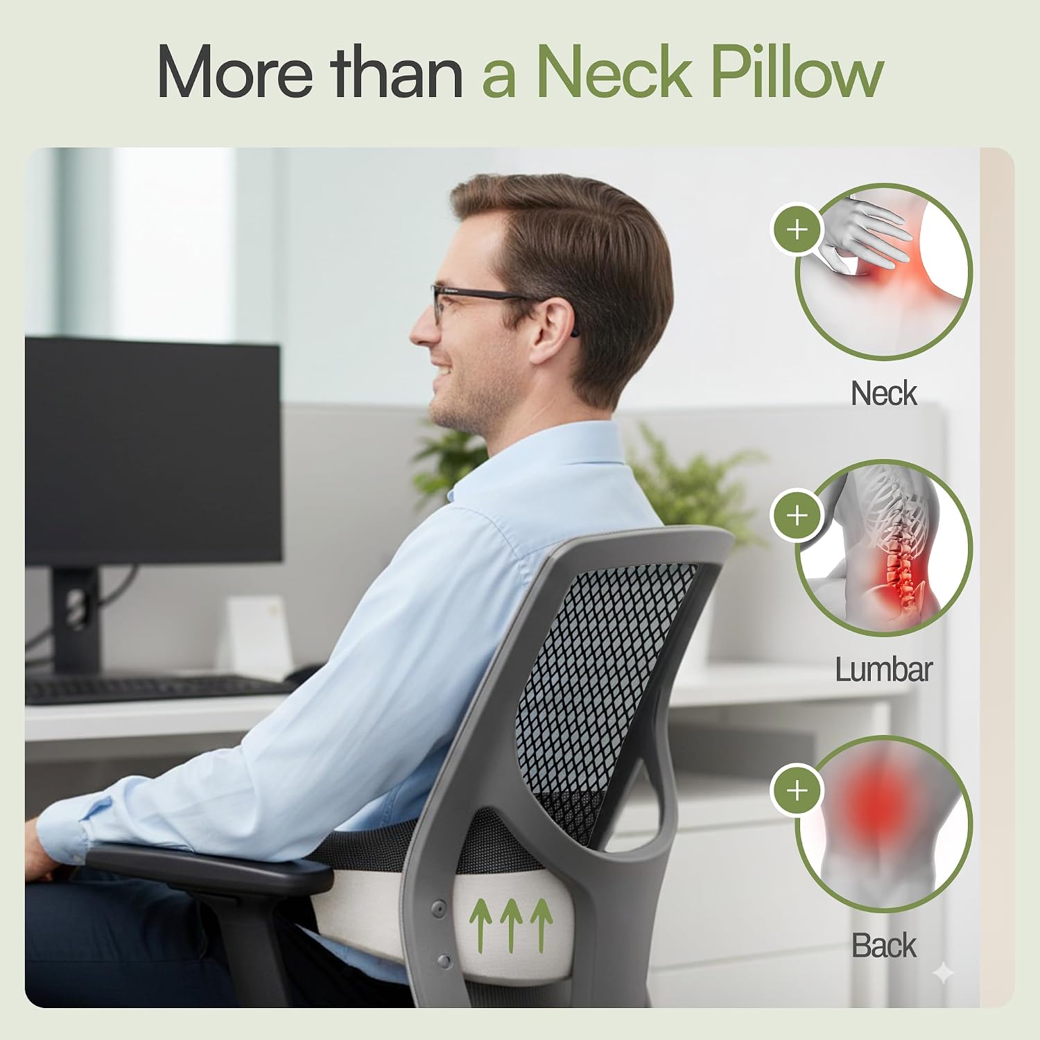 Magmont-ForYourMagicMoment Neck Pillow for Traveling - Bamboo Charcoal Memory Foam with 360° Chin Support for Airplane, Soft & Breathable,…