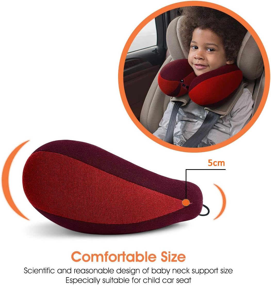 Infanzia Kids Chin Supporting Travel Neck Pillow, Helps Support Head and Neck, Comfortably Designed for Head, Neck, and Chin Support - Gift…
