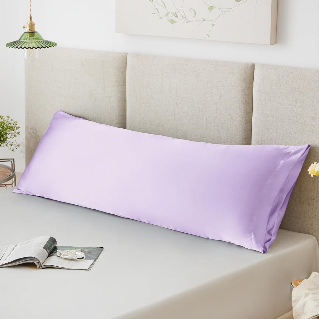 Lovescabin Love's cabin Satin Body Pillowcase 20x54, Cooling Pillow Cover for Hair and Skin, Silky Smooth with Envelope Closure, Similar to…