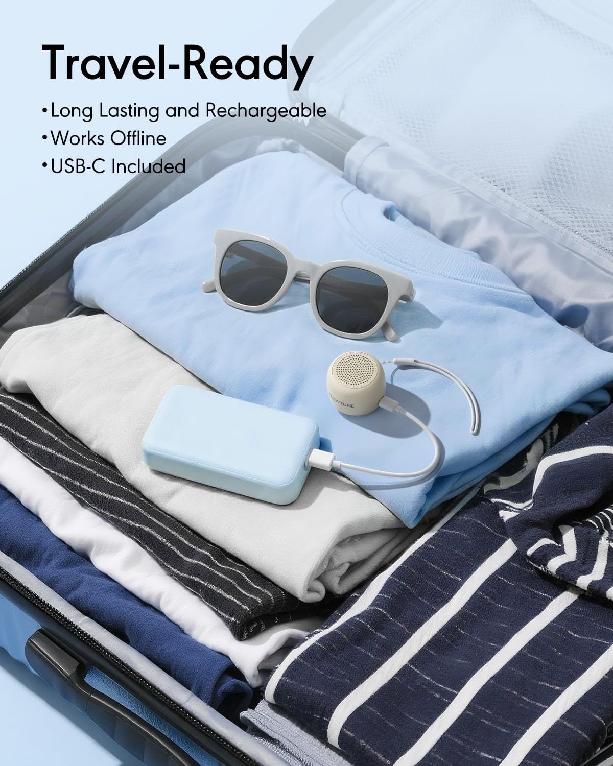 FLOWTUNE Sound Machine Flowtune White Noise Machine for Baby Adults, Mini Portable Sound Machine for Travel, 6H Timer, 18 Soothing Sleep…