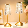 Liliful 2 Pcs Cordless Table Lamp Rechargeable Touch LED Small Gold Portable Battery Operated USB-c Desk Lamp 3 Color Dimmable for…