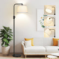 Upgraded】 Dimmable Floor Lamp, 1000 Lumens LED Edison Bulb Included, Arc Floor Lamps for Living Room Modern Standing Lamp with Linen…