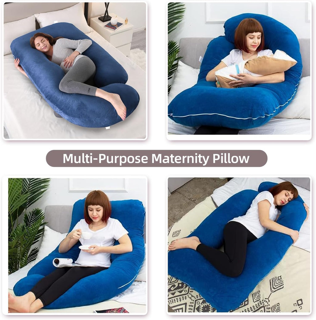 60 Inch Full Body Pregnancy Pillows for Sleeping Cooling Pregnancy Pillow, U Shaped Pregnancy Body Pillow, Maternity Pillows for Pregnant…