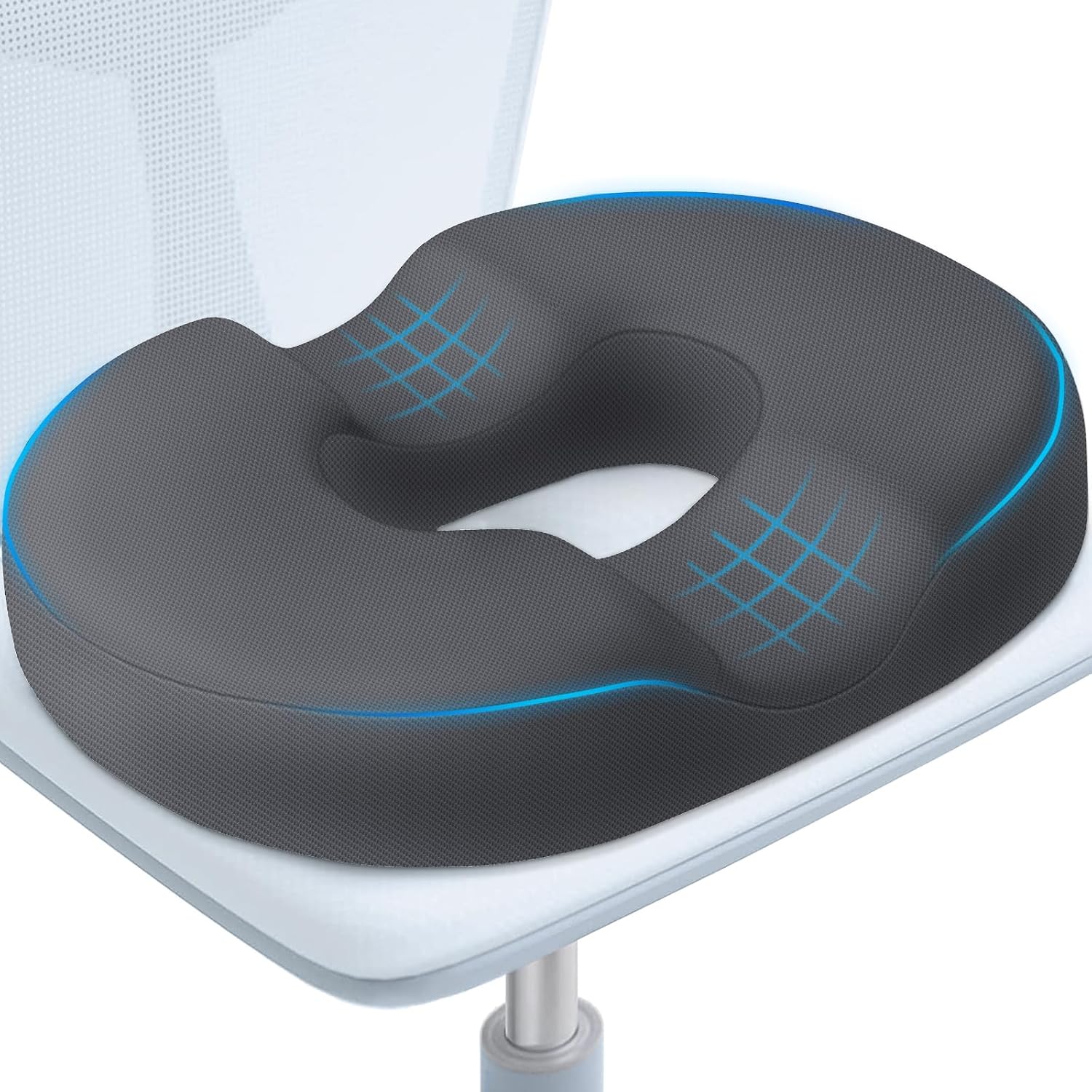 BlissTrends Donut Pillow Seat Cushion, Donut Chair Cushions for Postpartum Pregnancy & Hemorrhoids, Tailbone Cushion, Memory Foam Lifting C…