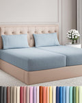 Split King Size 5 Piece Sheet Set - Comfy Breathable & Cooling Sheets - Hotel Luxury Bed Sheets for Women & Men - Deep Pockets, Easy-Fit…