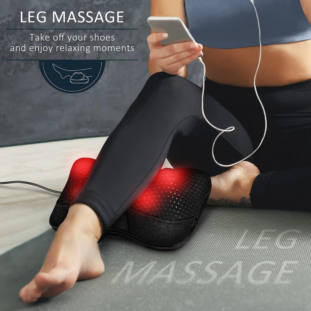 Viktorjurgen VIKTOR JURGEN Shiatsu Back Massager with Heat - Kneading Massage Pillow for Neck, Shoulder - Christmas Gift for Women, Men, Da…