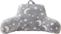 Anicenight A Nice Night Star Moon Plush Reading Pillow Glow in The Dark Bed Wedge Children Backrest with Arms Back Support for Sitting Up i…