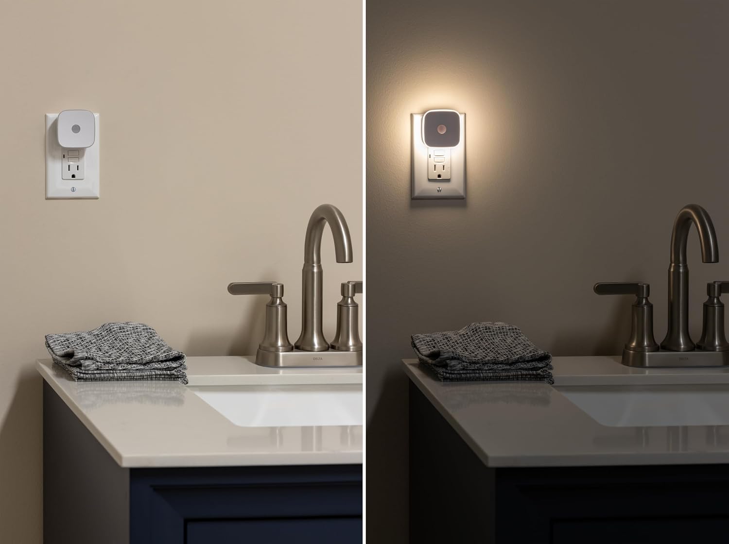Energizer LED Motion Sensor Night Lights Plug Into Wall Dusk to Dawn Sensor Home Decor Apartment Essentials Ambient Lighting Nightlight…