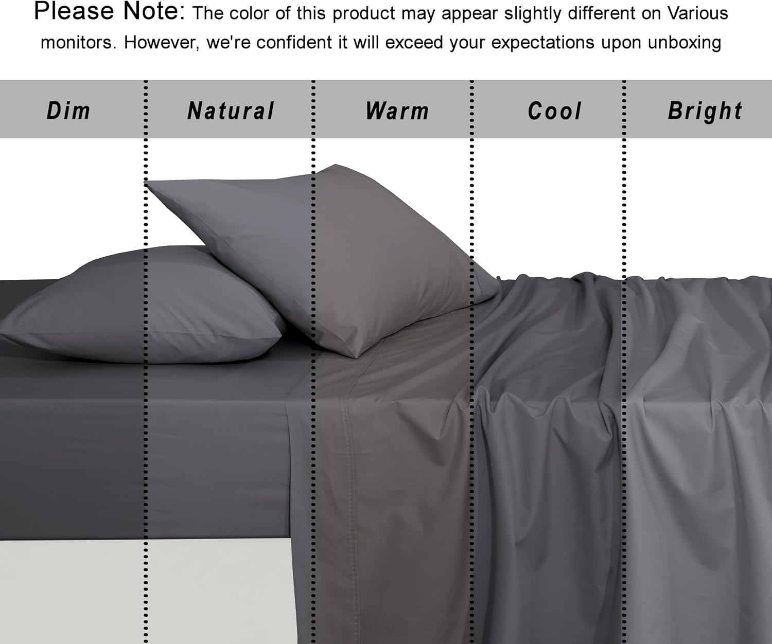 Ruvanti 100% Cotton Organic Percale Sheets Queen Size – Crisp Cooling Bed Sheets for Hot Sleepers, Deep Pocket 15”, Soft Peach Finish, Brea…