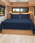 Short Queen Size 4 Piece Sheet Set - RV Short Queen, Soft, Breathable & Cooling Bed Sheets Set with Deep Pockets - Hotel Luxury Bedding…