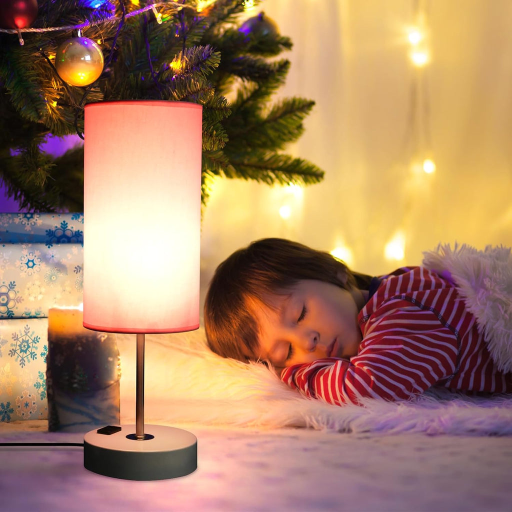 Table Lamp with USB Port - Desk Lamp Touch Lamp Bedside Lamps for Bedroom, 3 Way Dimmable Small Lamps for Living Room, Nightstand…