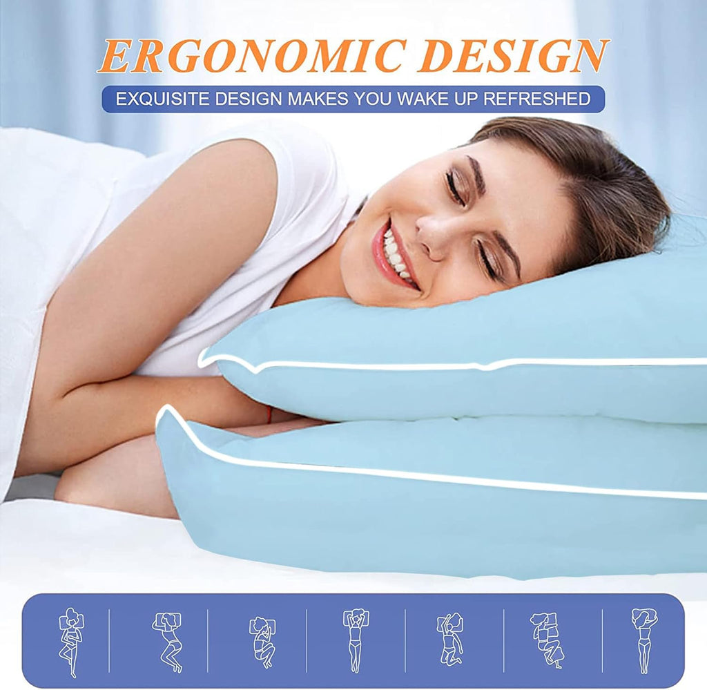 MZOIMZO Bed Pillows for Sleeping- Standard Size, Set of 2, Cooling Hotel Quality with Premium Soft Down Alternative Fill for Back…