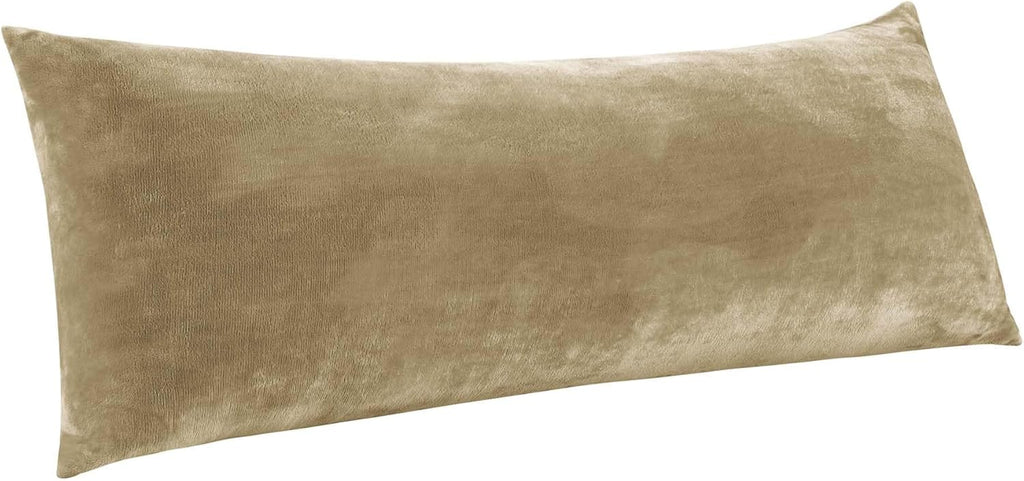 Bedelite Body Pillow Cover with Zipper Closure, Super Soft and Cozy Fuzzy Fleece Pillowcase 20 x 54 Inches, Luxury Fluffy Plush Long Body P…