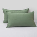 Chuffed Linen Pillowcases 2 Pack 100% Linen Standard Pillow Cases, Breathable and Cooling Washed Pillowshams with Zipper Closure, 20x36 Inc…