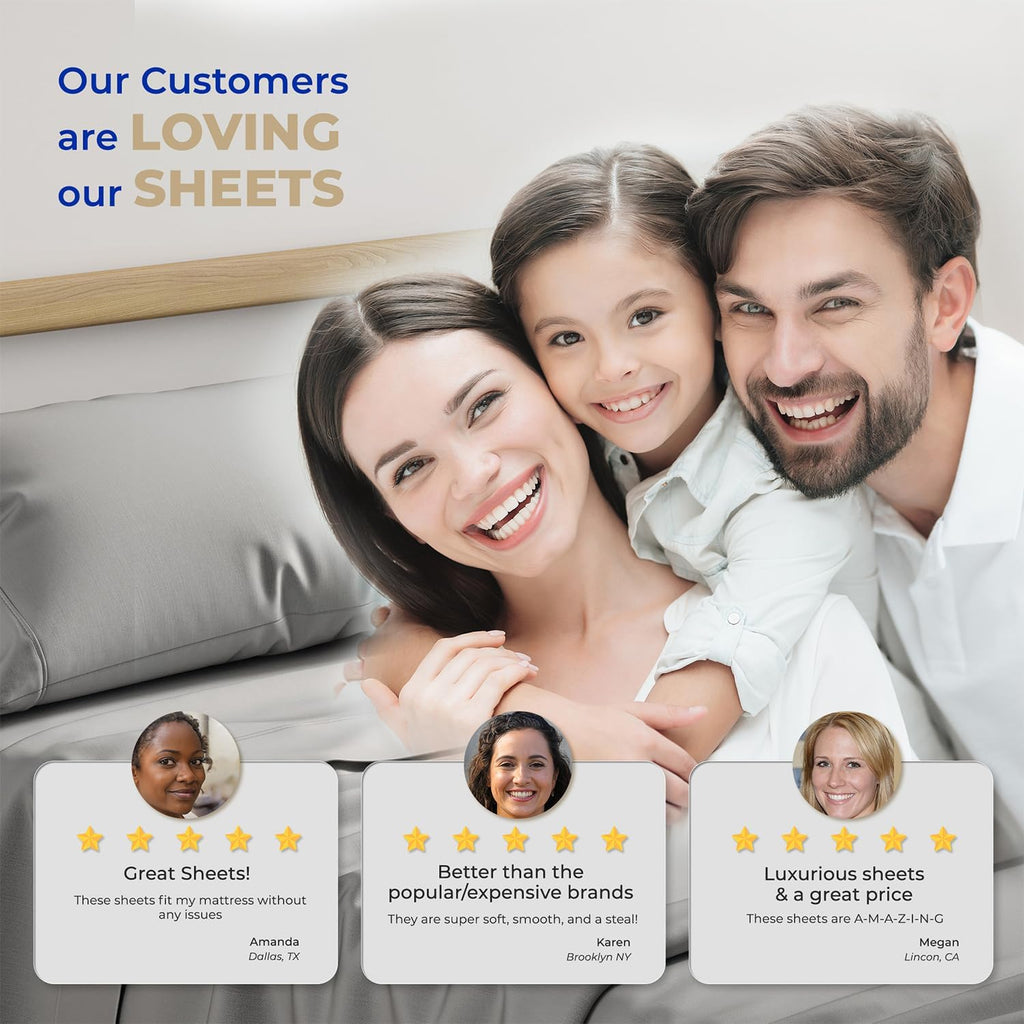 THREAD SPREAD 100% Organic Cotton Sheets Twin XL Size - Organic Cotton Percale Weave Sheet Set (3 PC, Paisley), Soft, Cooling, Crisp &…