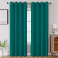 Cucraf Turquoise Blackout Curtains 84 inch Length 2 Panels Set, Room Darkening Drapes for Living Room Bedroom, Thermal Insulated Light Bloc…