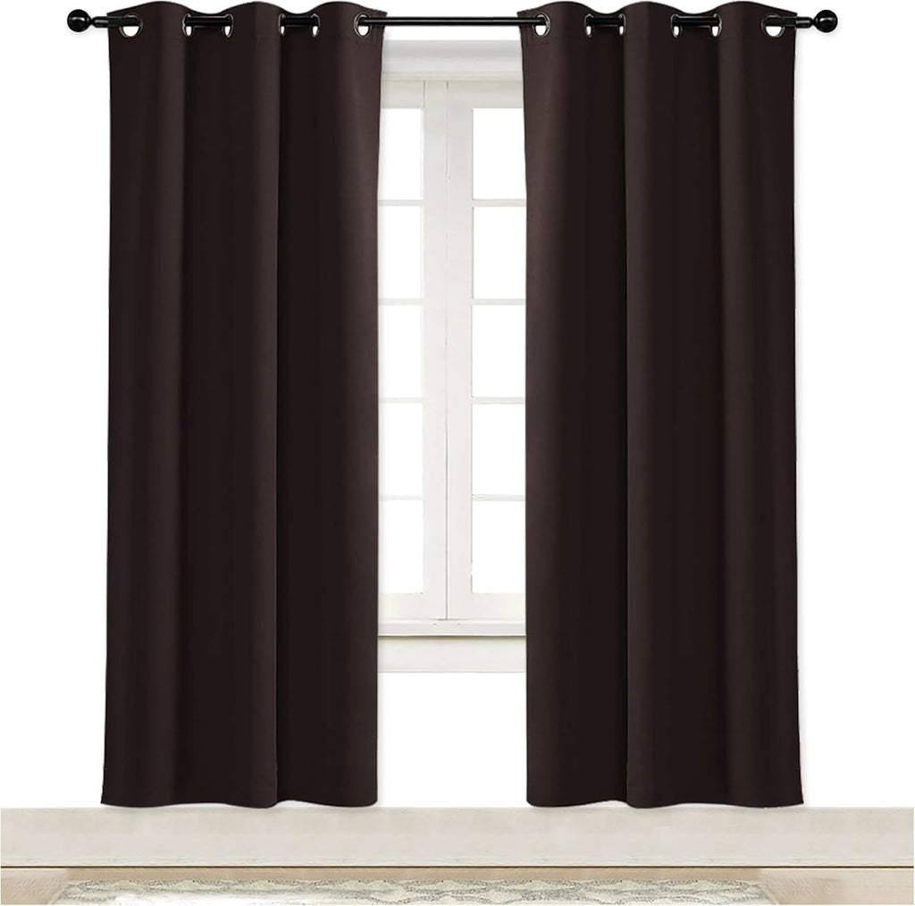 NICETOWN Thermal Insulated Blackout Curtain and Drapery Triple Weave Soundproof Solid Ring Top Window Drape for Bedroom (Sold…
