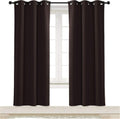 NICETOWN Thermal Insulated Blackout Curtain and Drapery Triple Weave Soundproof Solid Ring Top Window Drape for Bedroom (Sold…