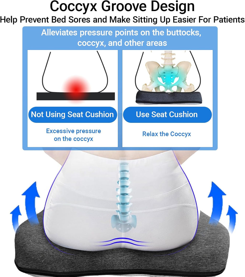 Asktree Bed Sore Cushion for buff & Wheelchair Cushion for Bedsores Prevention - for the Bedridden and Elderly- hemorrhoids ment, Scia…