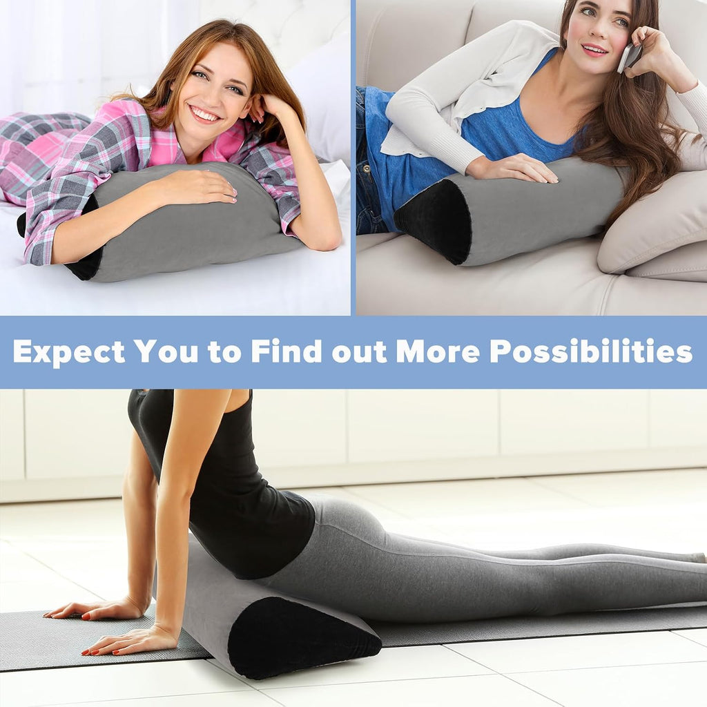 USHMA Inflatable Wedge Pillow for Traveling, Portable Blow up Travel Wedge Pillow for Sleeping in Bed, Fast Inflation & Deflation…