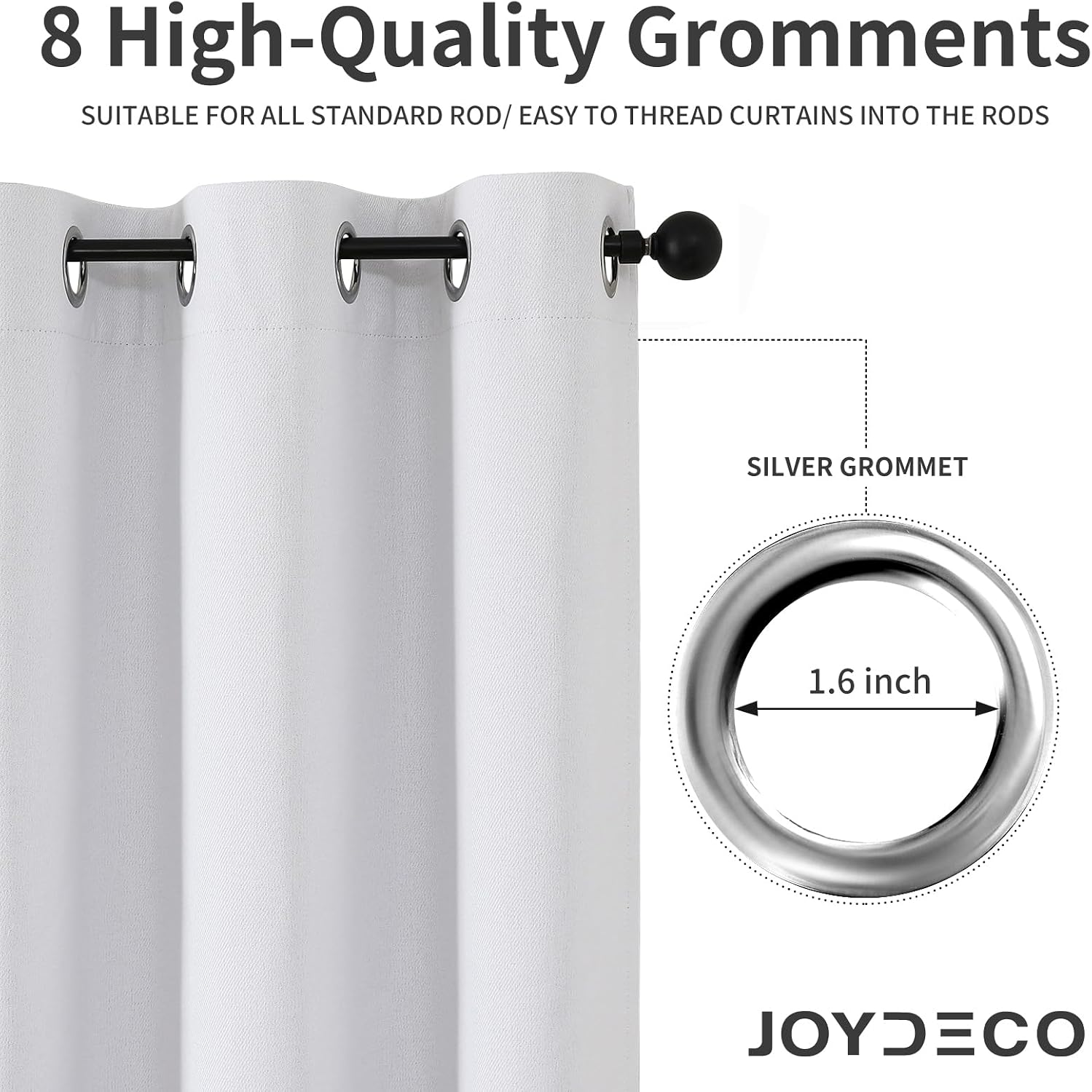 Joydeco 100% Blackout Curtains 96 Inches Long 2 Panels Set, Thermal Insulated Long Curtains& Drapes 2 Burg, Room Darkening Drapes for…