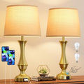 Seealle Upgraded Touch Lamps for Night Stands Set of 2 - Bedside Lamps with USB C+A, 3 Way Dimmable for Bedroom Living Room End Tables…