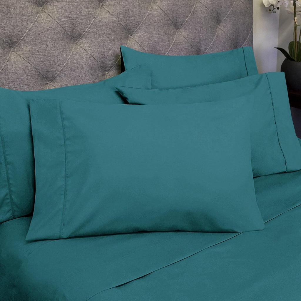Full Size Bed Sheets - 6 Piece 1500 Supreme Collection Fine Brushed Microfiber Deep Pocket Full Sheet Set Bedding - 2 Extra Pillow Cases…