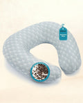 Buckwheat Neck Pillow with Dual-Layer Pillowcase, 12''x12'' Adjustable Firm U Shaped Pillows, Breathable for Cool Sleep, Neck Support…