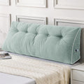 Sasttie Headboard Pillow King, Wedge Pillow Headboard for Sitting Up in Bed, Back-Rest Support Triangular Cushion for Reading - Features Re…