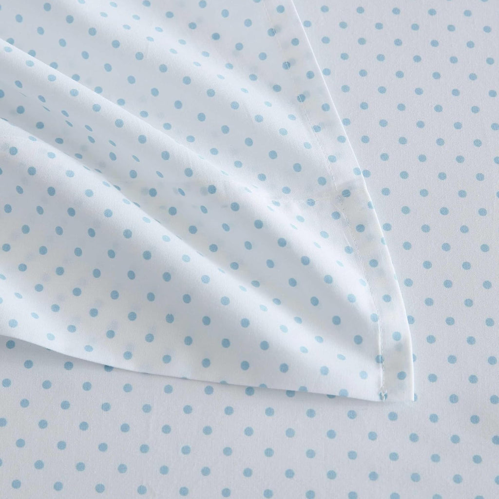 MarthaStewart Martha Stewart - Full Size Sheets Set, Crisp & Tailored Cooling Sheets with a Naturally Smooth Cotton Percale Lightweight Fee…