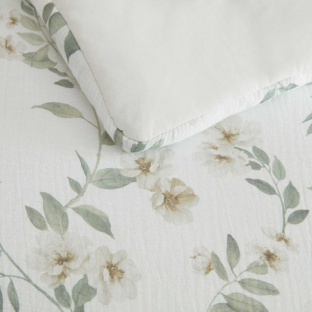 MarthaStewart Martha Stewart - Twin Duvet Cover Set, Soft Cotton with Crisp & Tailored Naturally Smooth Cotton Percale Reverse, Lightweight…