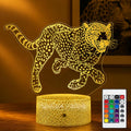Leopard Night Light, Remote, 16 Colors Changing RGB Flashing Mode Dimmable LED Lamp, Birthday Holiday Gifts for Boys Girls Teens Sports…