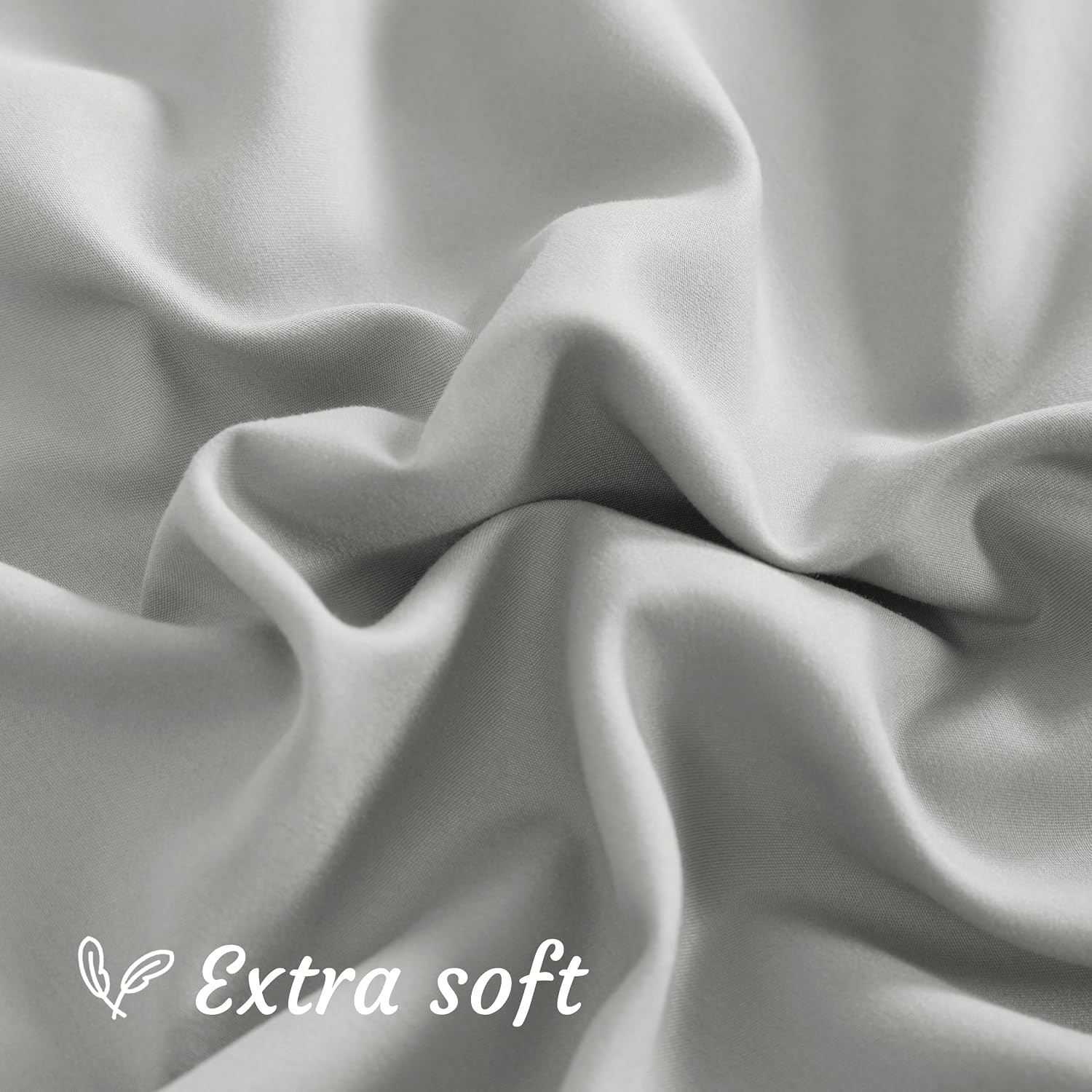 Ntbay Queen Pillow Cases Set of 2, 2 Pack Brushed Microfiber 20x30 Pillow Cases, Soft, Wrinkle, Fade, Stain Resistant Light Grey Pillow Cas…