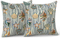 LVTXIII Outdoor/Indoor Pillow Covers, Patio Fade Resistant Throw Pillow Covers ONLY, Waterproof Farmhouse Accent Cushion Cases for Sofa…