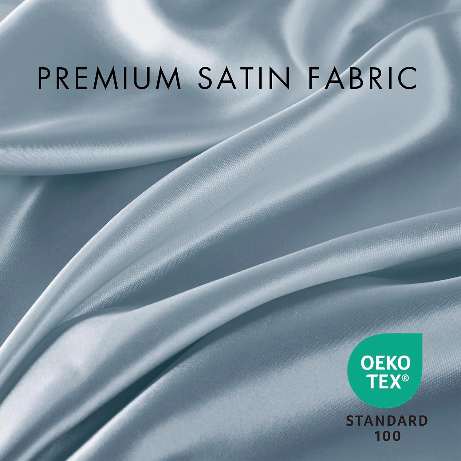 Madisonpark Madison Park Satin Sheets Queen Size, Luxurious Silky Bed Sheets, Elastic 14" Pocket fits up to 16" Mattress, Wrinkle-Free, Sof…