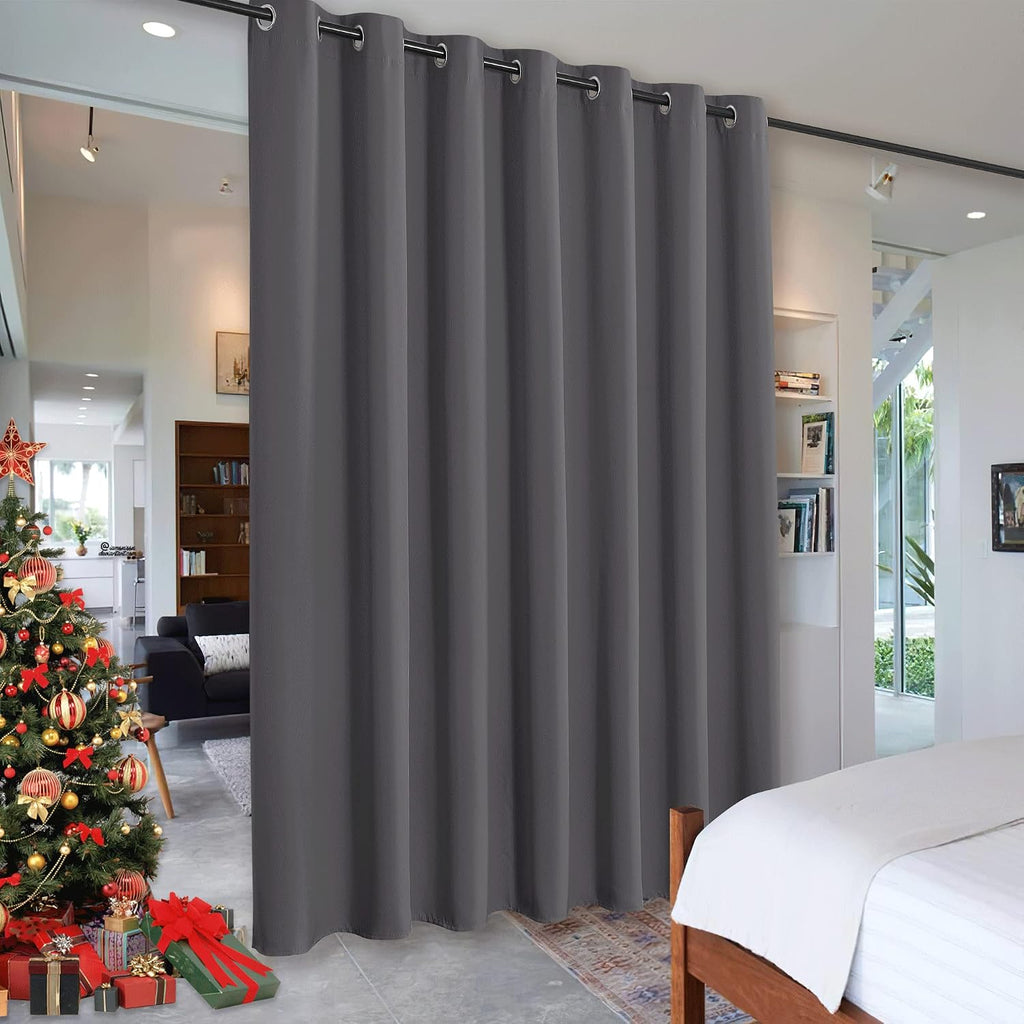 Rybhome RYB HOME Blackout Room Divider Curtains Privacy Loft Screen Adjustable Ceiling to Floor Curtain & Drapes Partitions for Bedroom Dor…