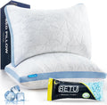 BETU Cooling Pillows Standard Size Set of 2, Shredded Memory Foam Cool Pillows for Hot Sleepers, Adjustable Firm Soft Support Bed Pillows…
