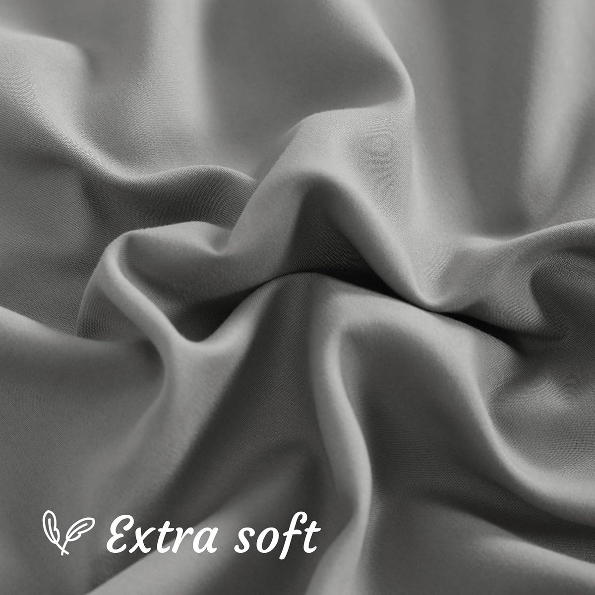 Ntbay Queen Pillow Cases Set of 2, 2 Pack Brushed Microfiber 20x30 Pillow Cases, Soft, Wrinkle, Fade, Stain Resistant Smoke Grey Pillow Cas…