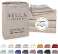 Bella Coterie Luxury Bamboo Viscose Split King Size Sheet Set | 2 Fitted Sheets for Sleep Number & Adjustable Beds | 100% Organically…