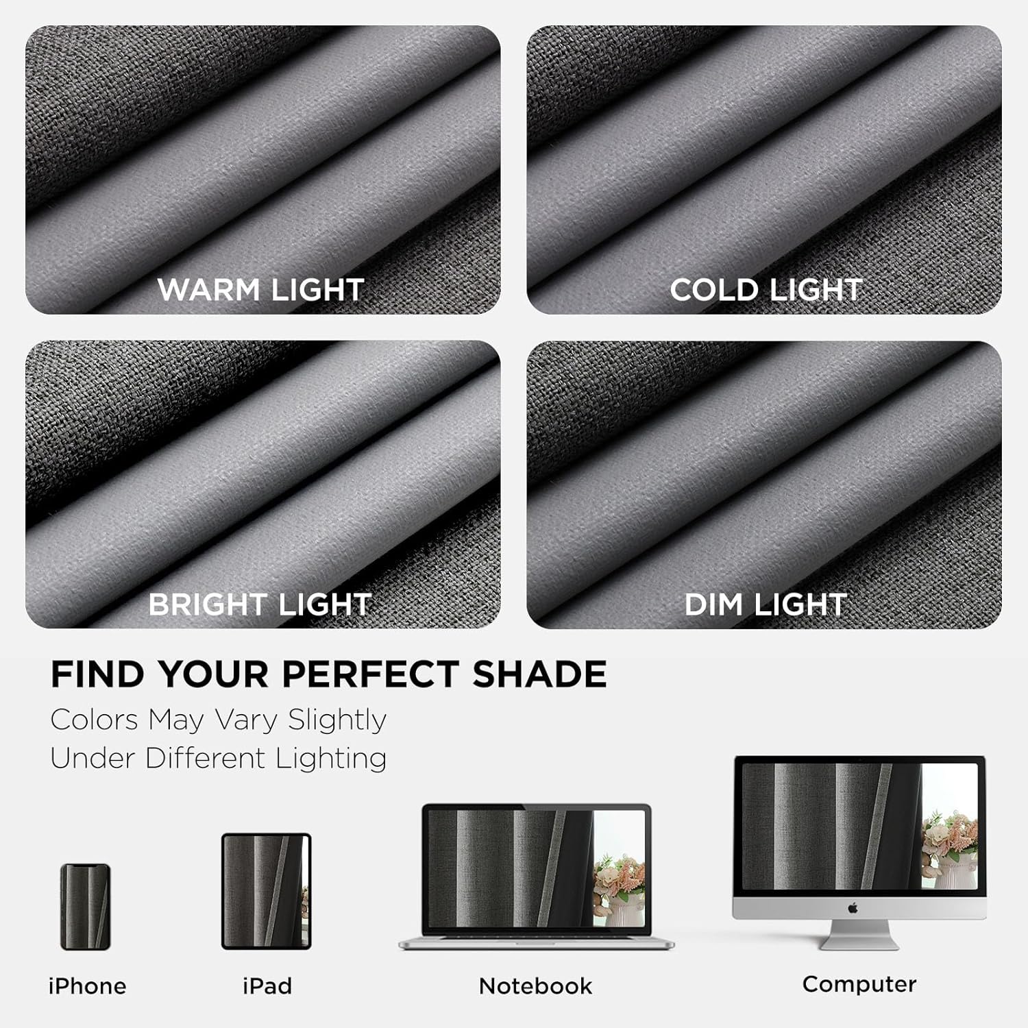 Joydeco Blackout Curtains 72 Inches Long 2 Panels Burg, Room Darkening Curtains for Bedroom, 100% Black Out Textured Thermal Drapes Privacy…