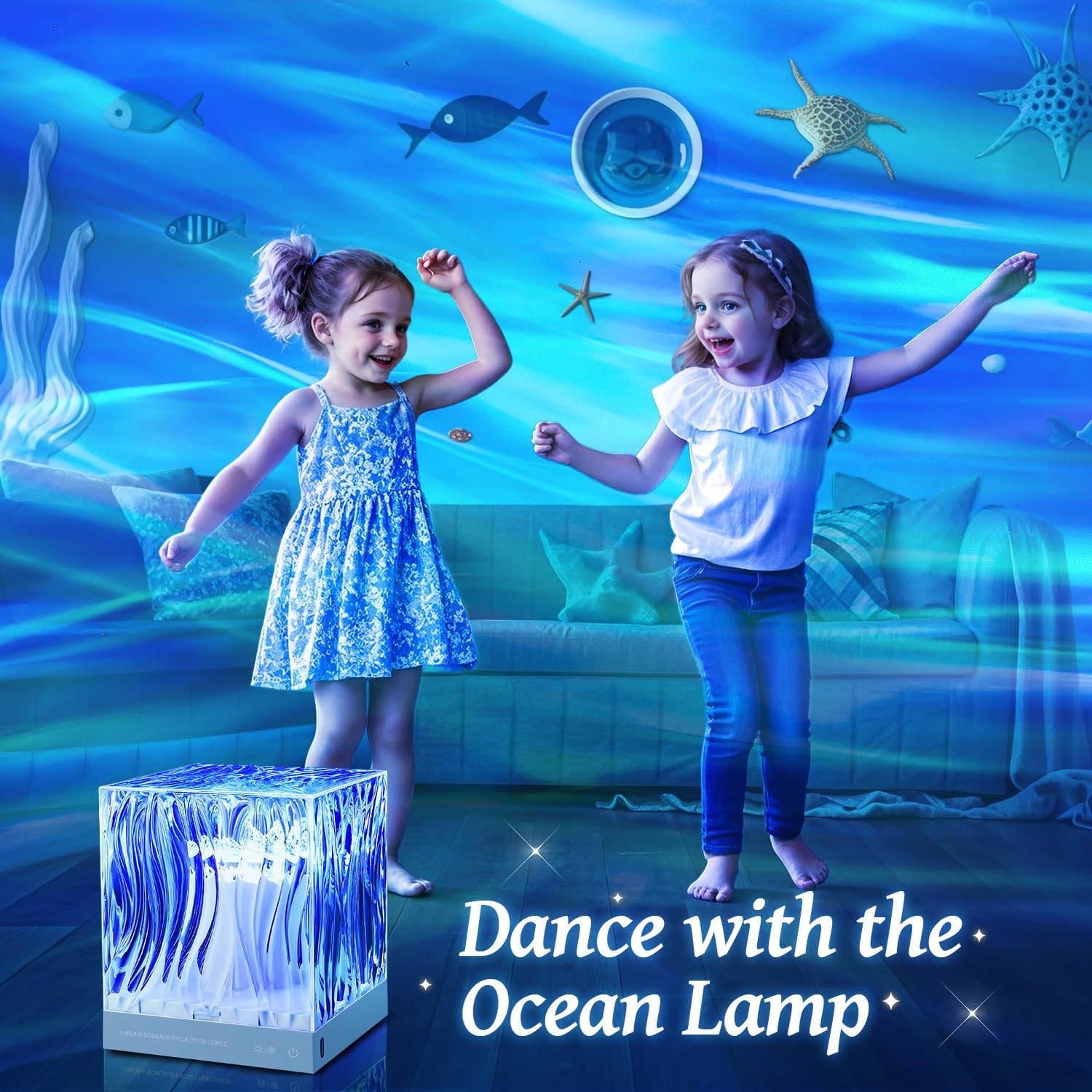 One Fire Teenager Girl Gift Ideas Northern Lights Projector,18 Colors Aurora Light Projector, Dimmable Aurora Projector Mood Lighting for…