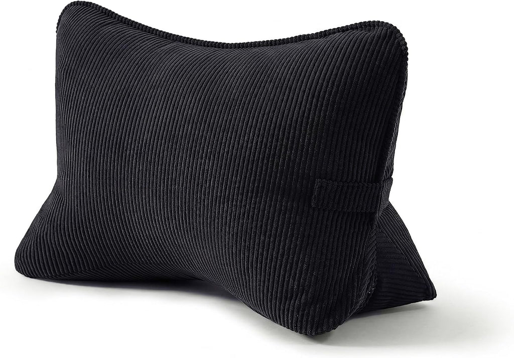 Ailuteie Pat. Pend. Corduroy Lumbar Support Pillow for Sitting, Triangle Cushion for Sofa, Couch or Bed, Reading Pillow for Gaming, Watchin…