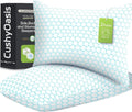 CushyOasis Shredded Memory Foam Pillow for Sleeping, Cooling Bed Pillows Set of 2, Adjustable Pillows for Side, Back, Stomach Sleepers with…